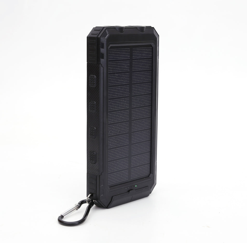 Ultra thin solar power bank 20000mAh with compass three proof solar power bank