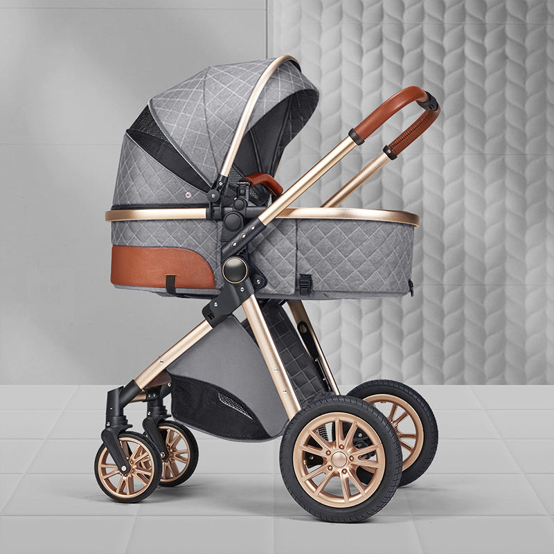 Lightweight 2-in-1 High Landscape Baby Stroller