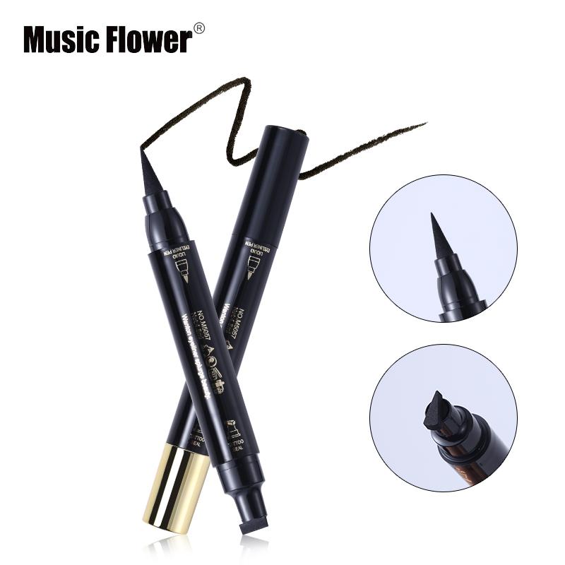 Music Flower Waterproof Liquid Eyeliner – 24HR Matte Black