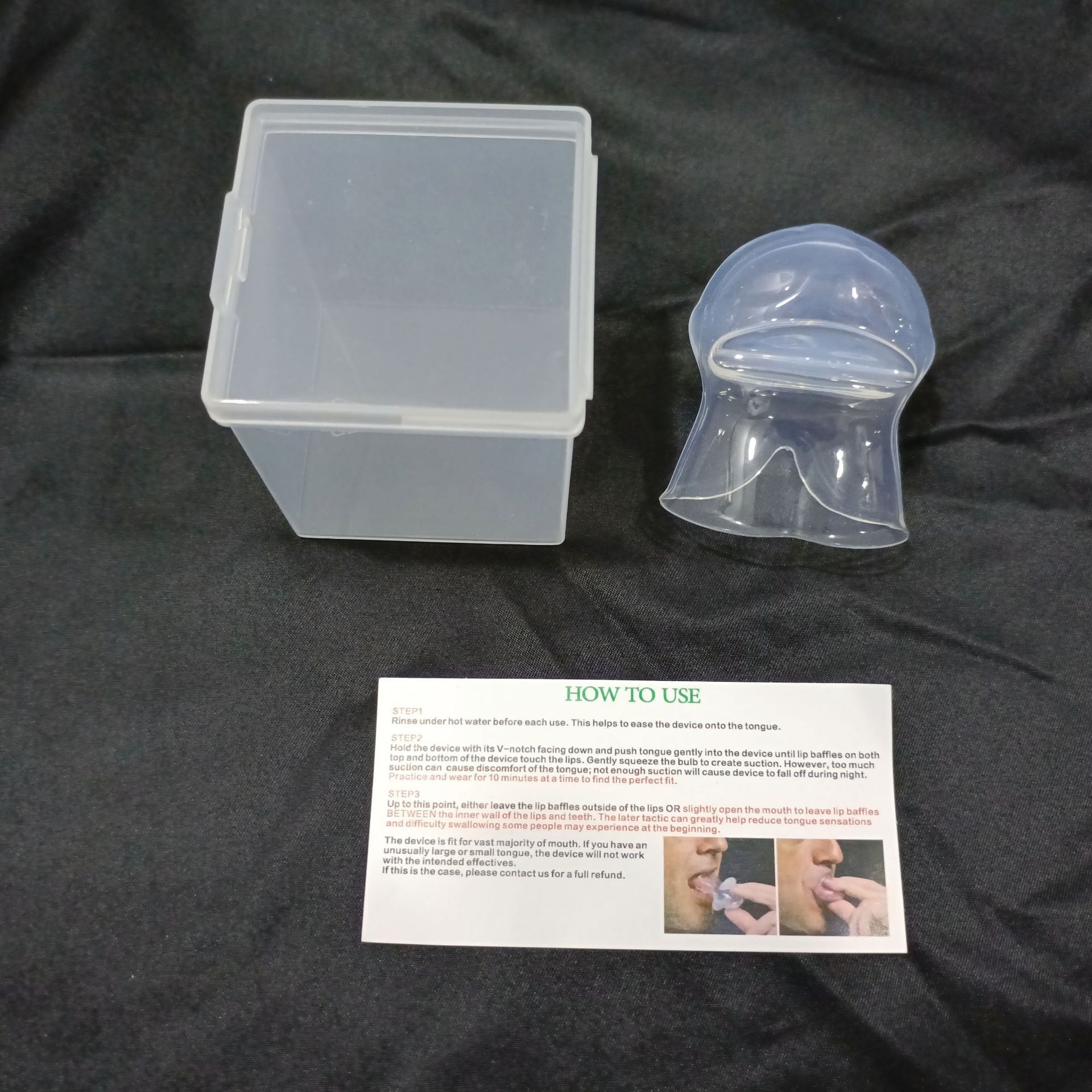 Anti-Snoring Tongue Sleeve Device