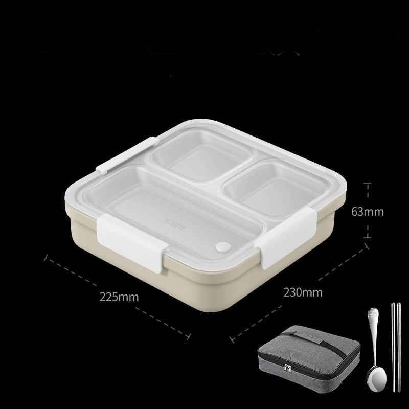 Stainless Steel Heated Double Compartment Lunch Box