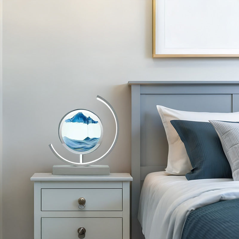 LED Flowing Sand Painting Lamp: Night Light for Home (Gift Option)