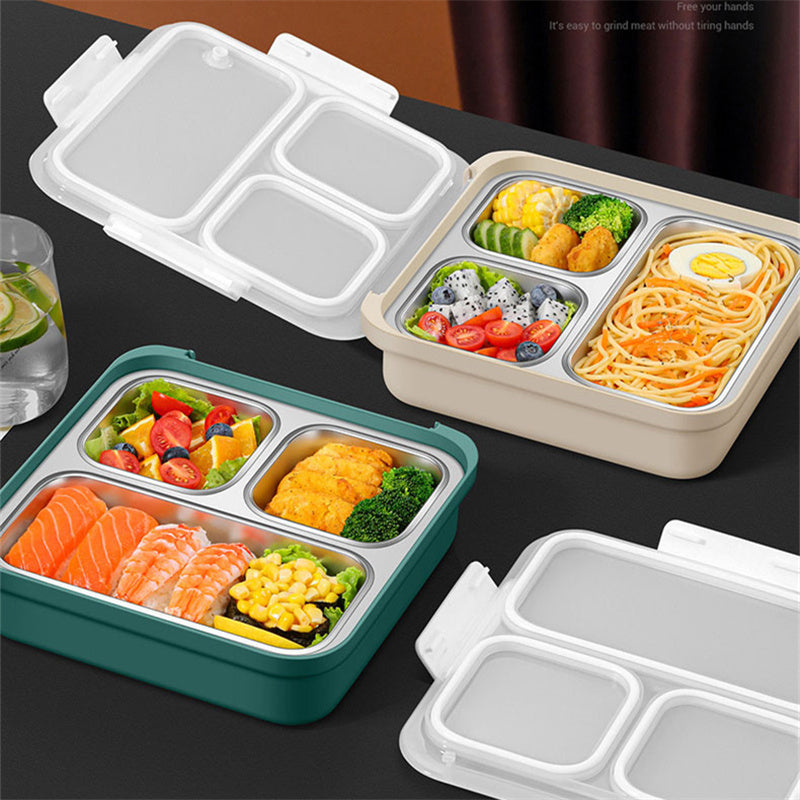 Stainless Steel Heated Double Compartment Lunch Box