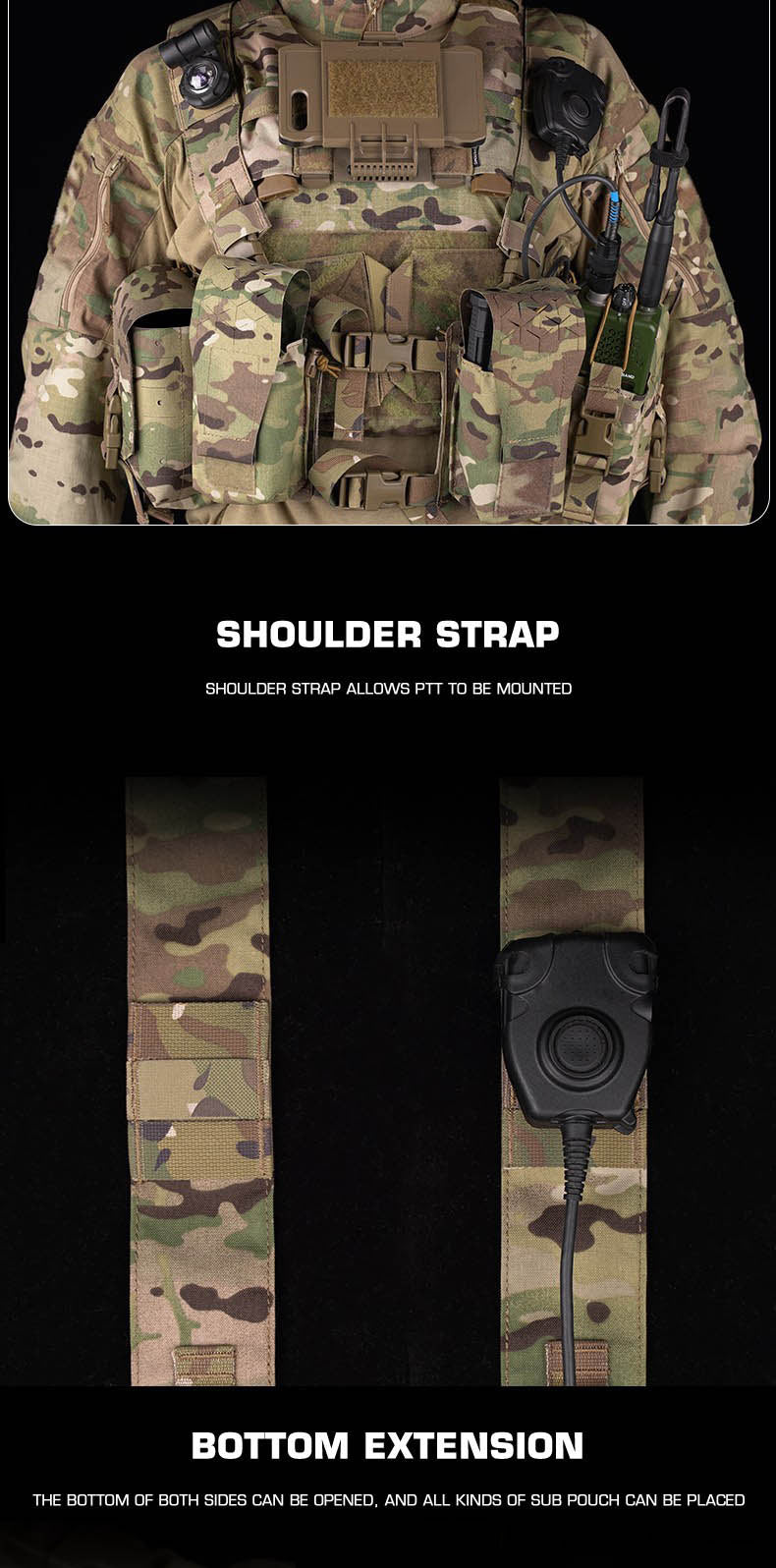 Alpha Camouflage Tactical Chest Rig