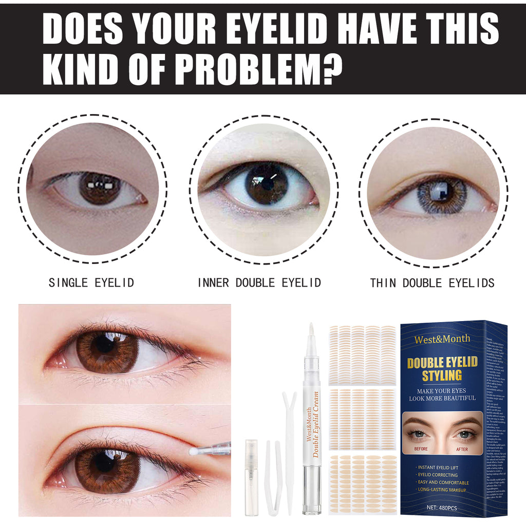 Double Eyelid Mesh Tape – Water-Activated, Glue-Free