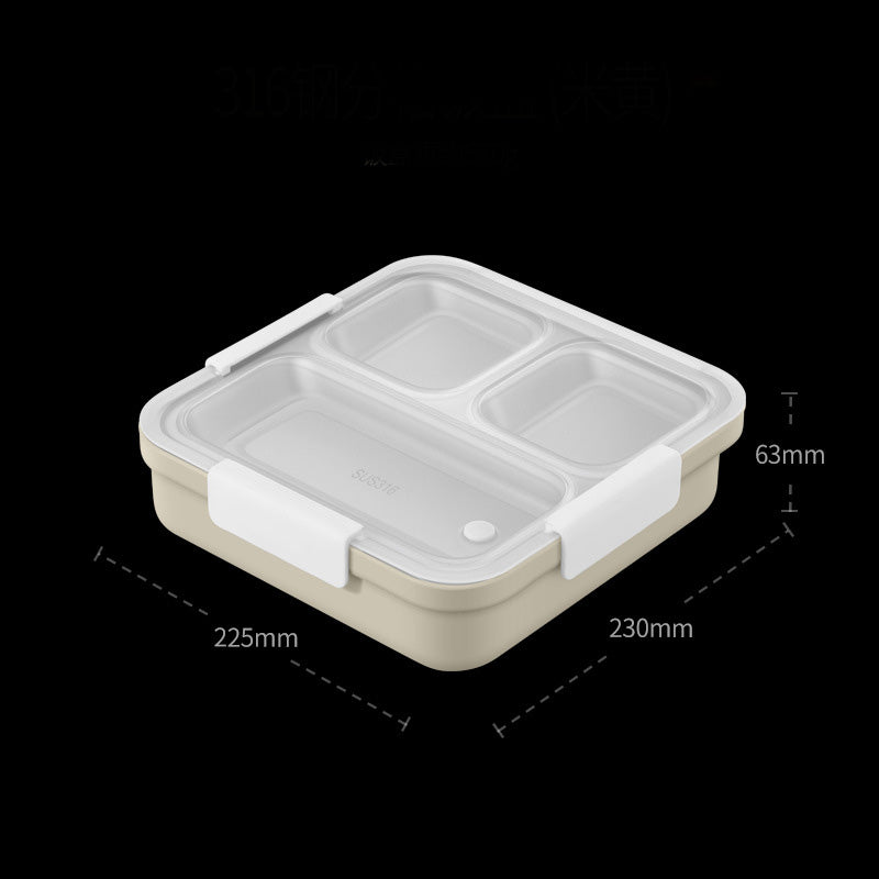 Stainless Steel Heated Double Compartment Lunch Box