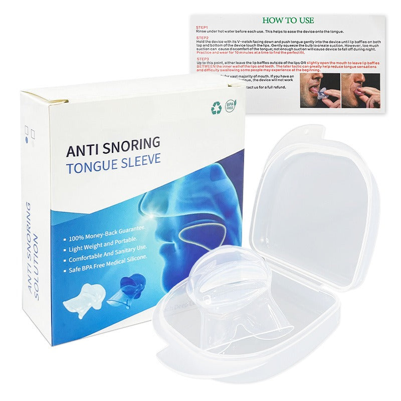 Anti-Snoring Tongue Sleeve Device