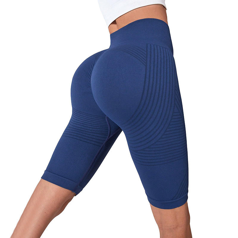 Seamless High-Waist Butt-Lifting Yoga Shorts