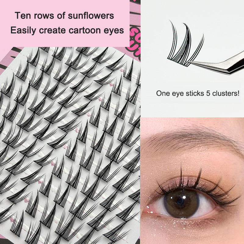 Large-Capacity Butterfly Eyelash Clusters