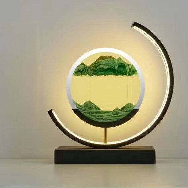 LED Flowing Sand Painting Lamp: Night Light for Home (Gift Option)