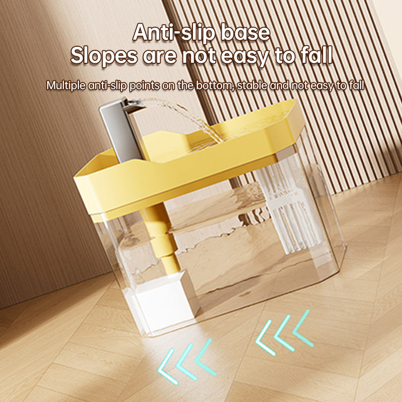 Automatic cat water fountain with filter, USB-powered, anti-dry & circular filtration.