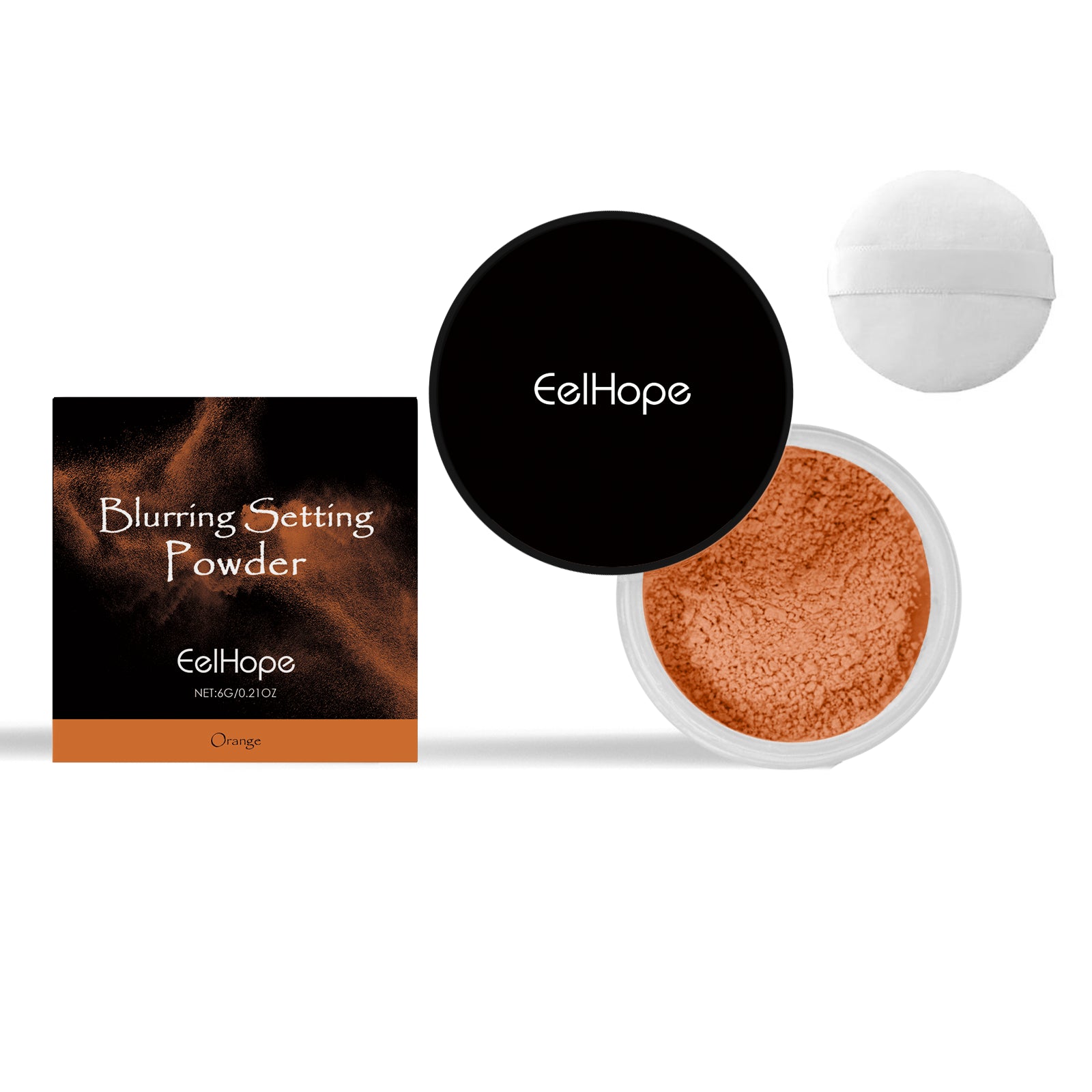 Eelhope Orange Setting Powder – Long-Lasting, Smooth Finish
