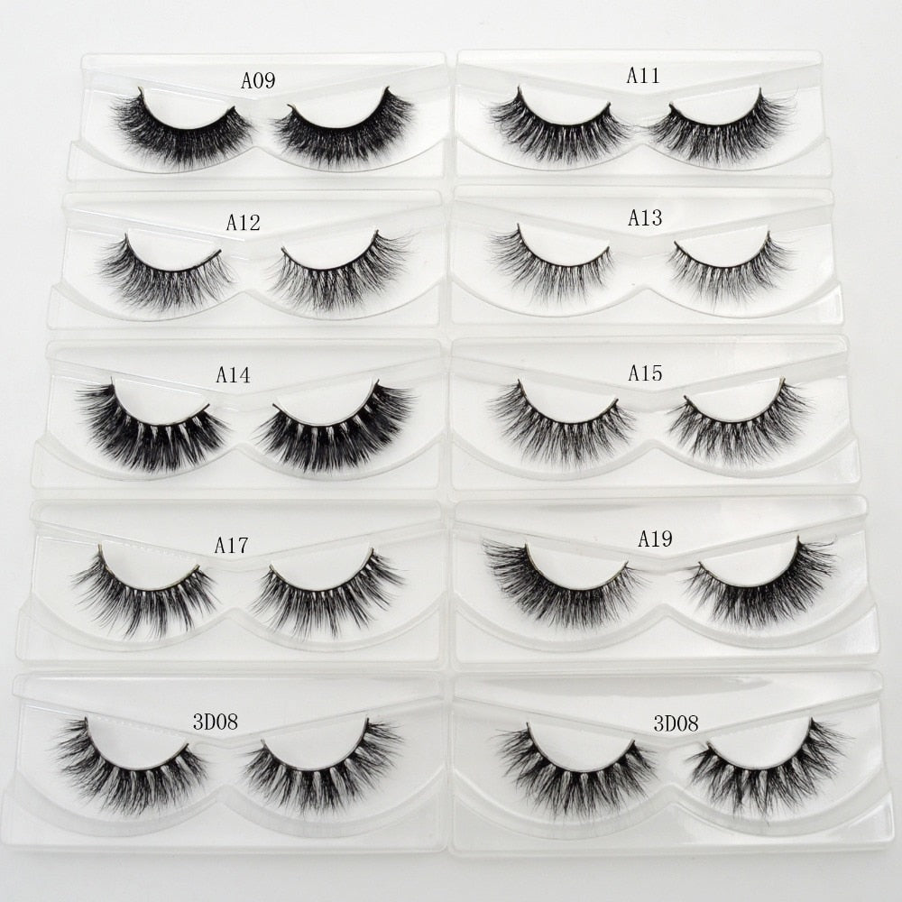 3D Handmade Mink False Eyelashes – 34 Styles