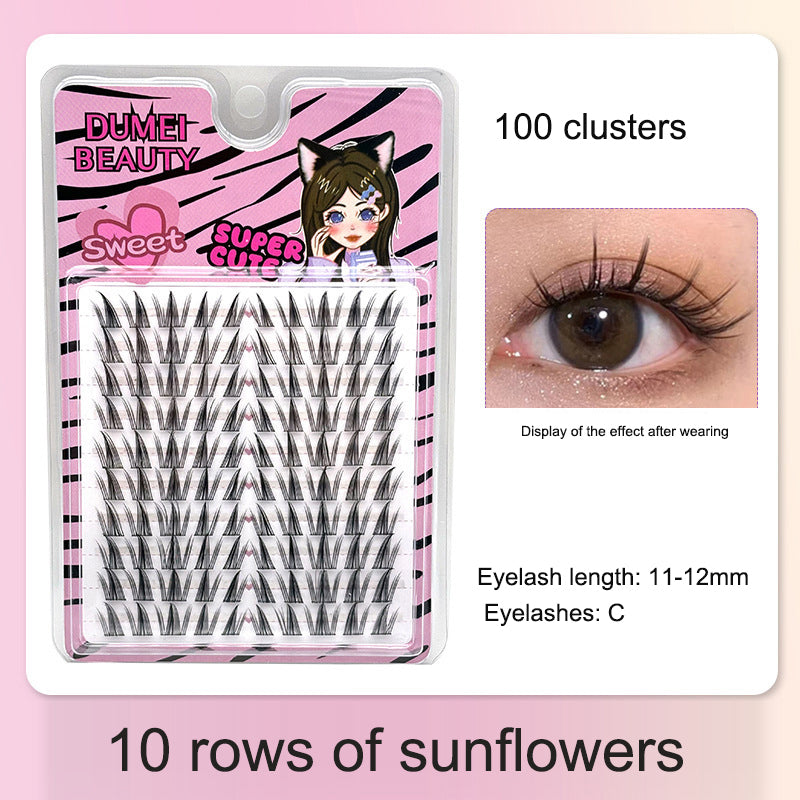 Large-Capacity Butterfly Eyelash Clusters