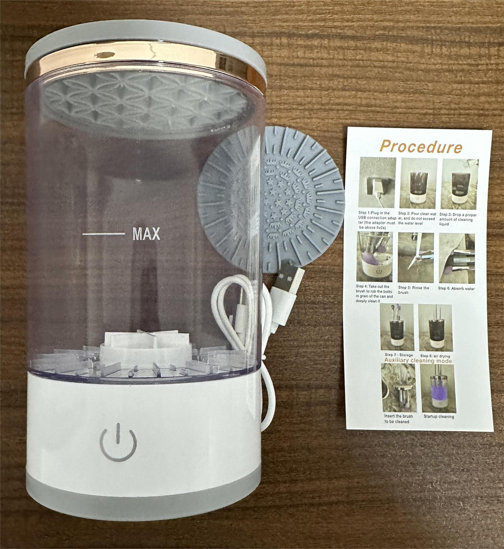 3-in-1 USB Automatic Makeup Brush Cleaner