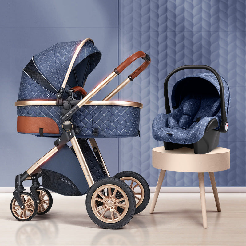 Lightweight 2-in-1 High Landscape Baby Stroller