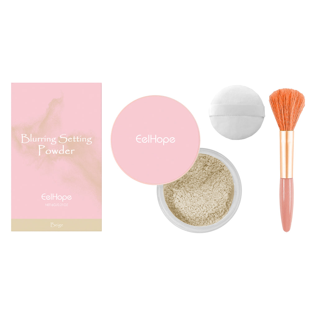 Eelhope Beige Setting Powder with Brush