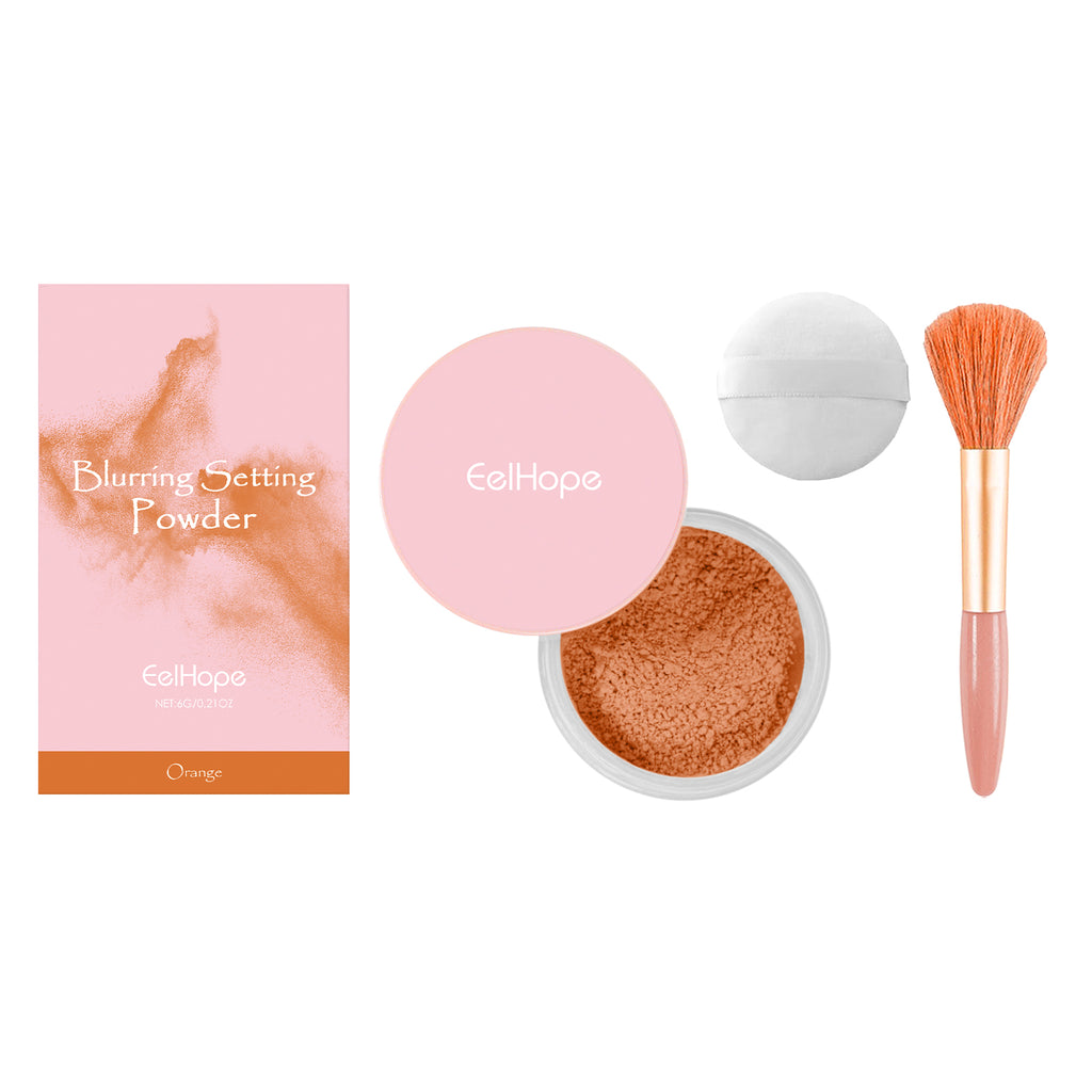 Eelhope Orange Setting Powder with Brush