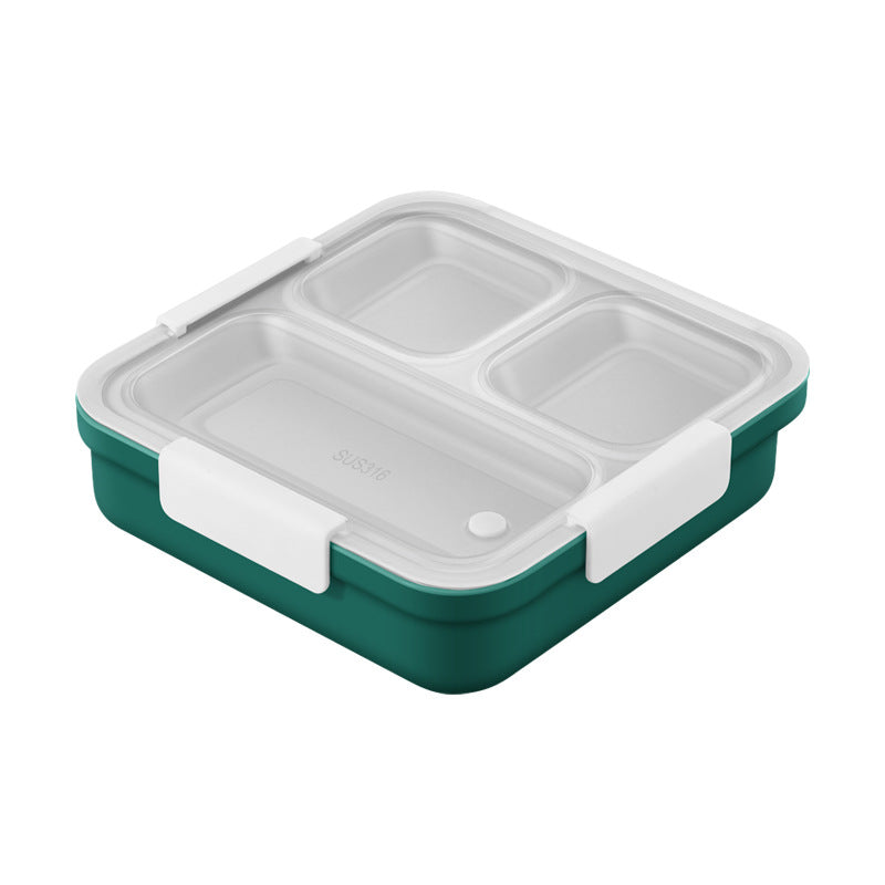 Stainless Steel Heated Double Compartment Lunch Box