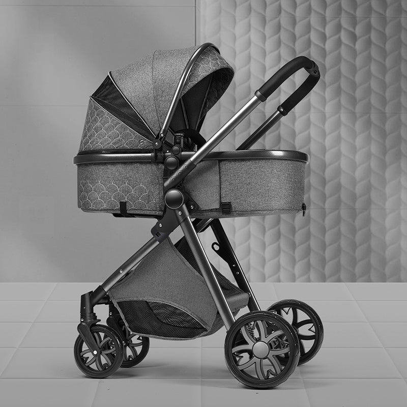 Lightweight 2-in-1 High Landscape Baby Stroller