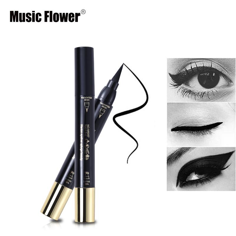 Music Flower Waterproof Liquid Eyeliner – 24HR Matte Black