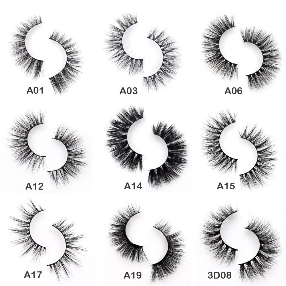 3D Handmade Mink False Eyelashes – 34 Styles