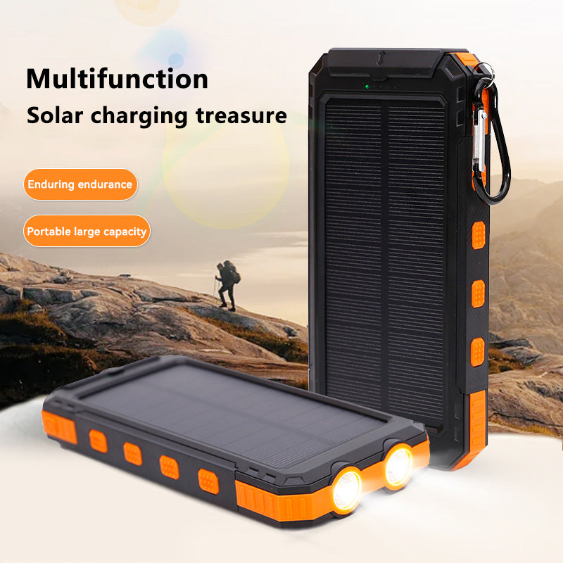 Ultra thin solar power bank 20000mAh with compass three proof solar power bank