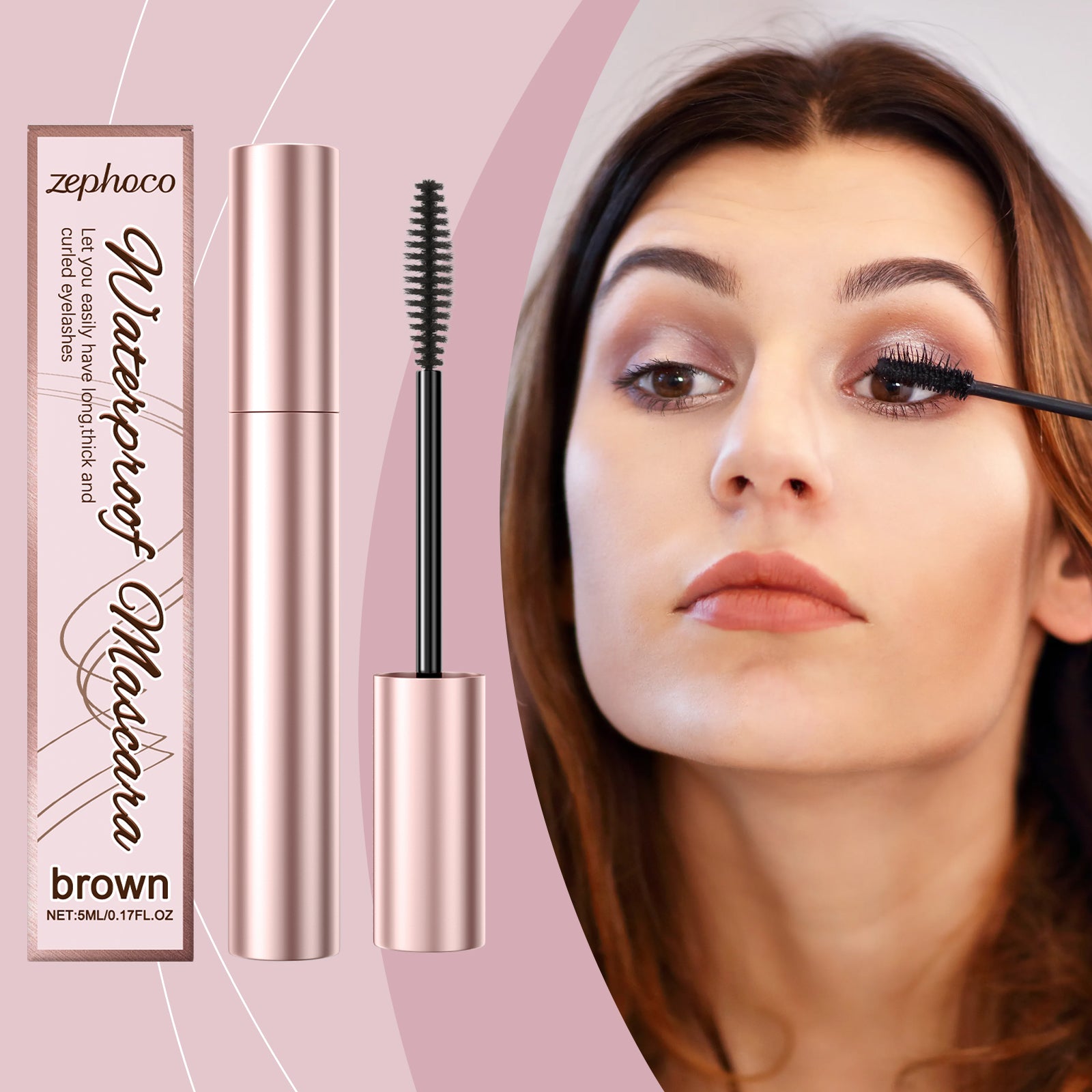 Zephoco Brown Curl Mascara