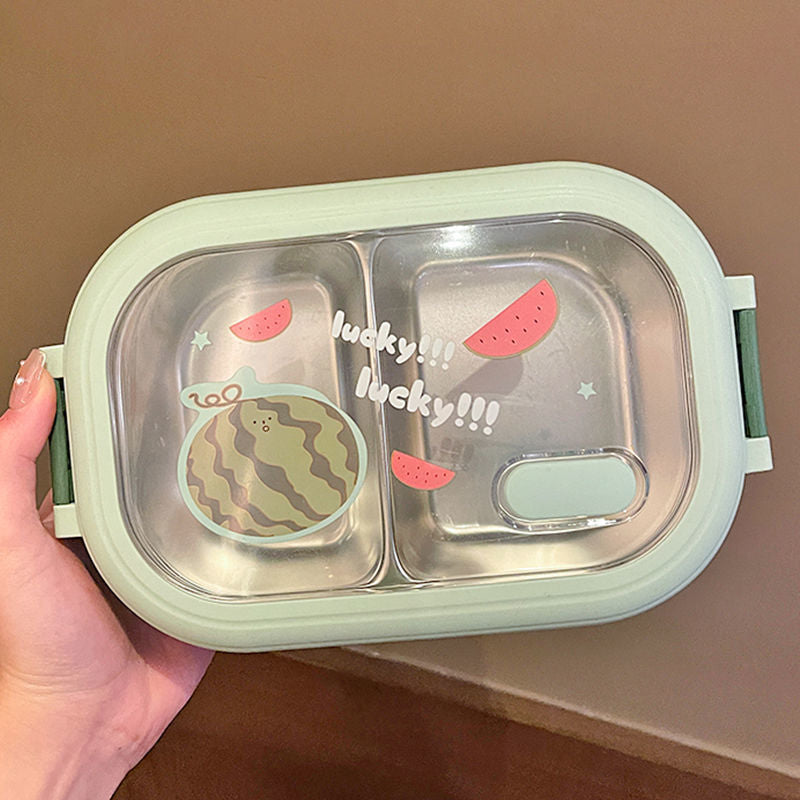 Cute portable stainless steel lunch box
