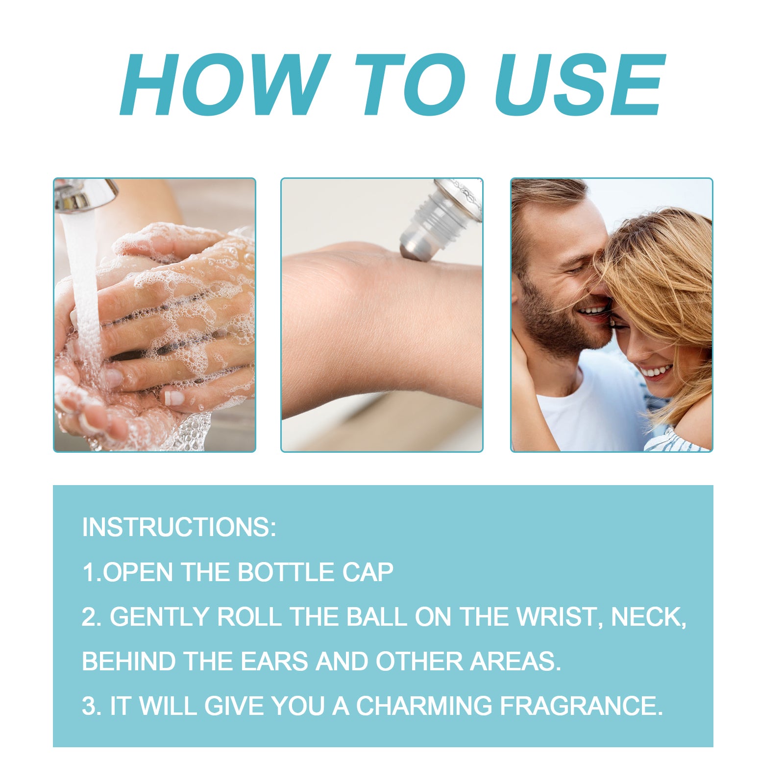 Cupid Perfume Series, Long-Lasting Light Fragrance Fresh Natural Niche Fragrance Wrist Behind Ear Perfume