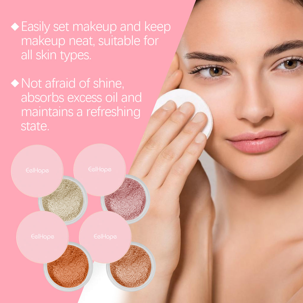 Eelhope Orange Setting Powder with Brush