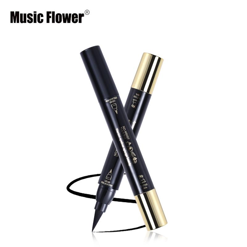 Music Flower Waterproof Liquid Eyeliner – 24HR Matte Black