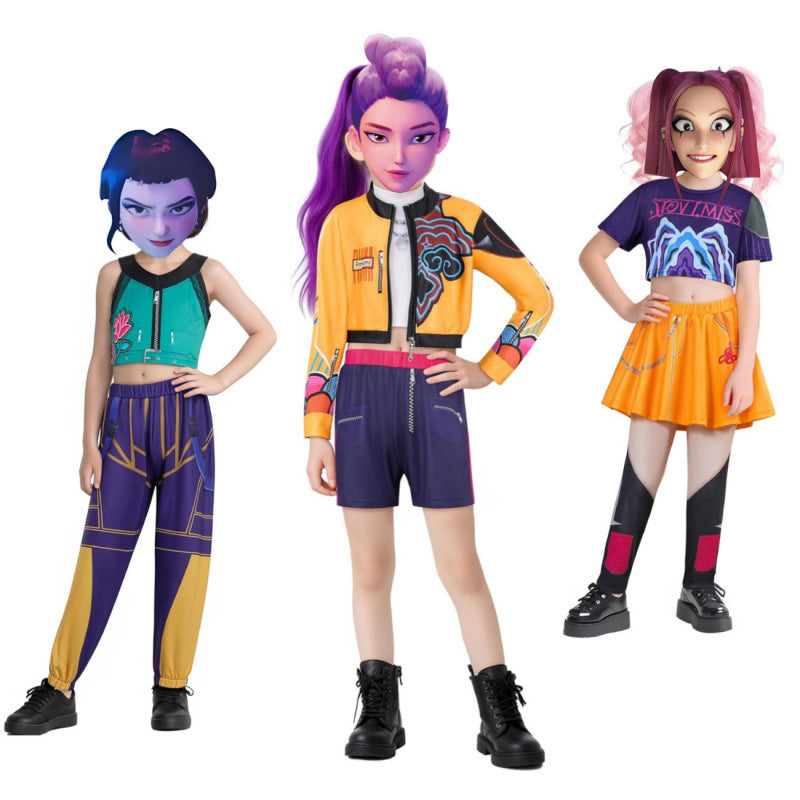 Demon Hunters Costume Outfit for Girls