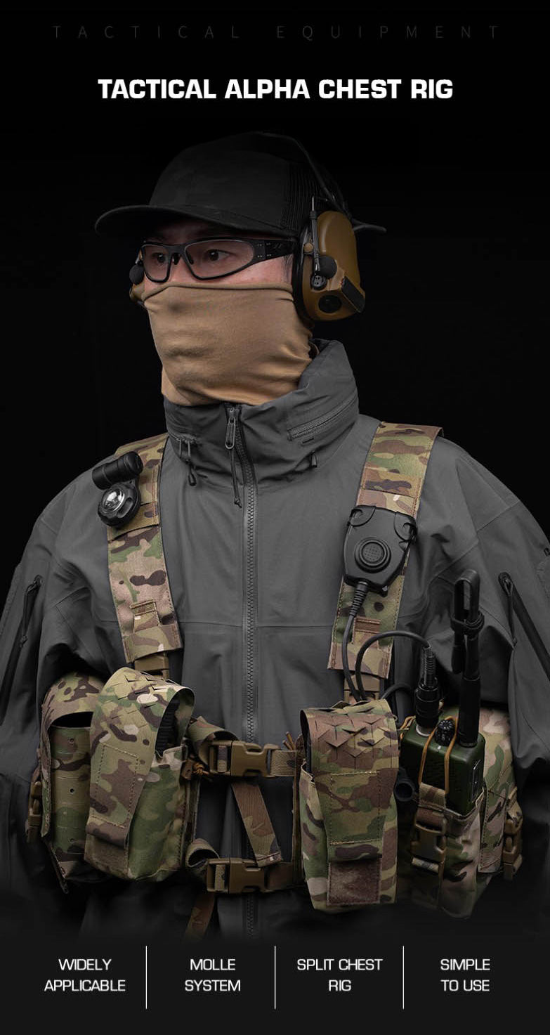 Alpha Camouflage Tactical Chest Rig