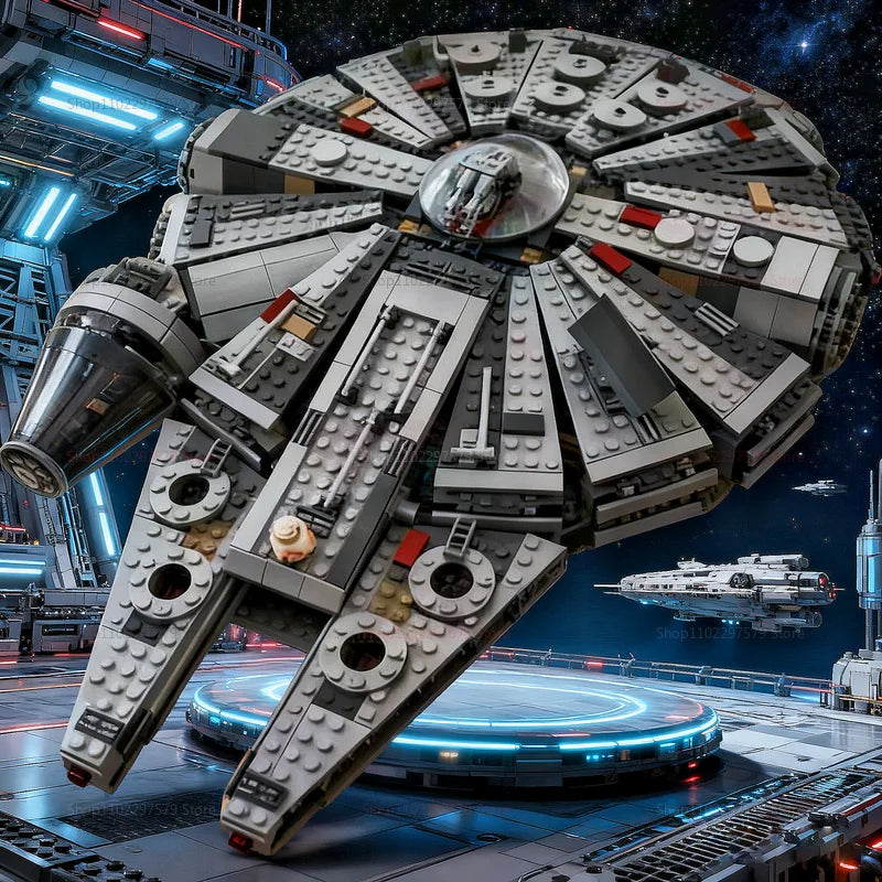 Spaceship Building Lego Blocks Model Set