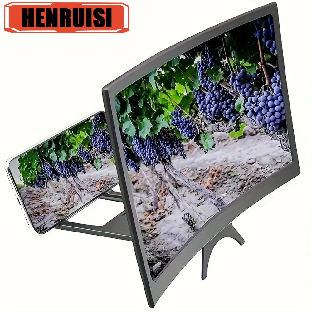 12" 3D Magnifying Glass Stand Phone Screen Amplifier