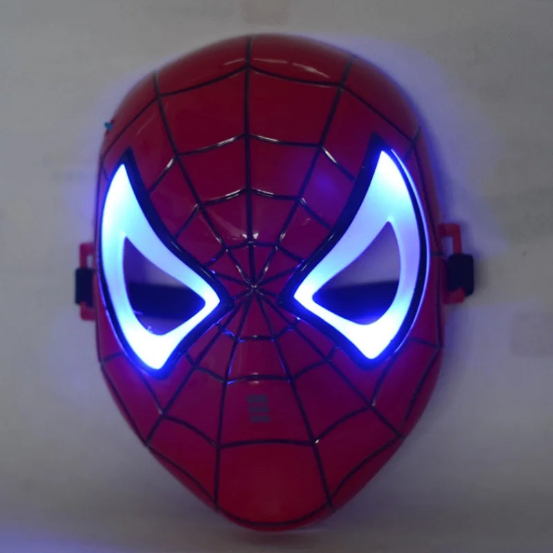Superhero LED Cosplay Mask – Spider-Man, Iron Man, Hulk, Captain America
