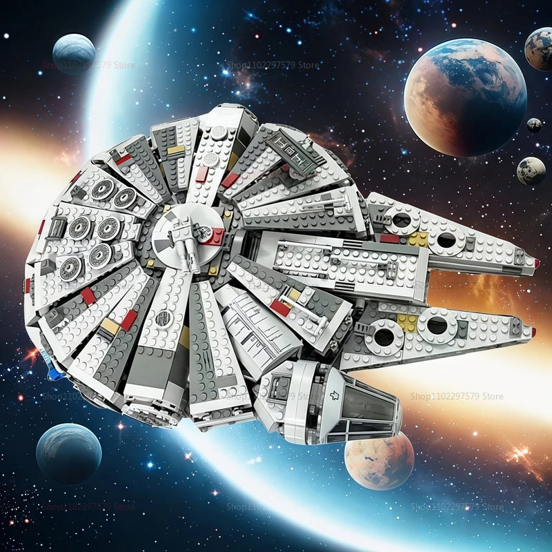 Spaceship Building Lego Blocks Model Set