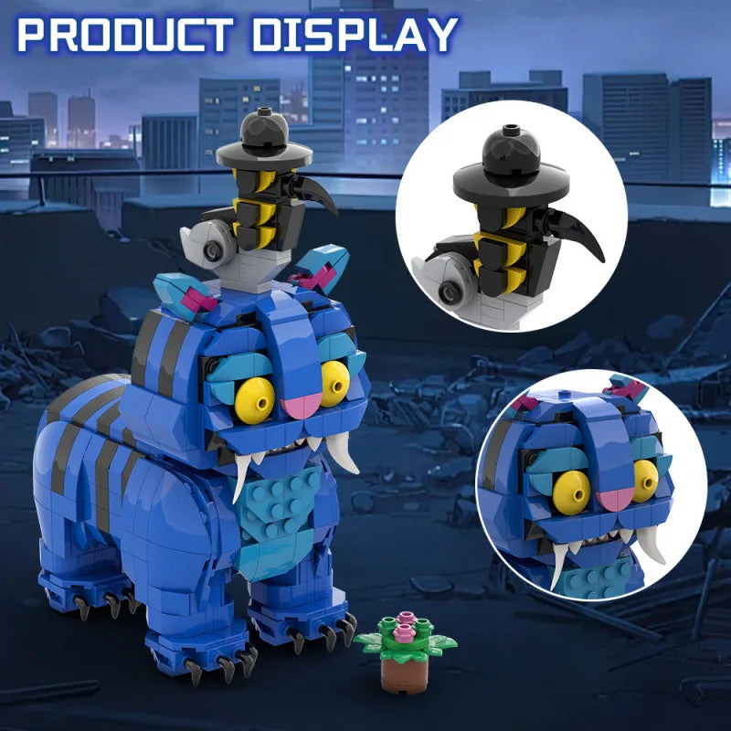 ChatGPT said:  K-Pop Demon Hunter Lion Crow Building Blocks Toy