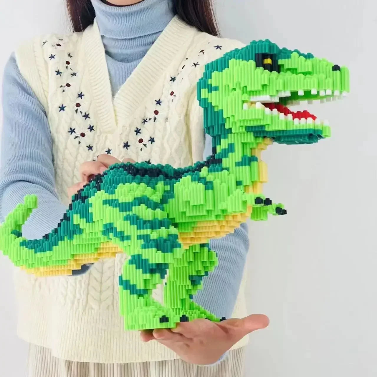 Dinosaur Building Block Toy – Giant T-Rex DIY Model for Kids & Adults