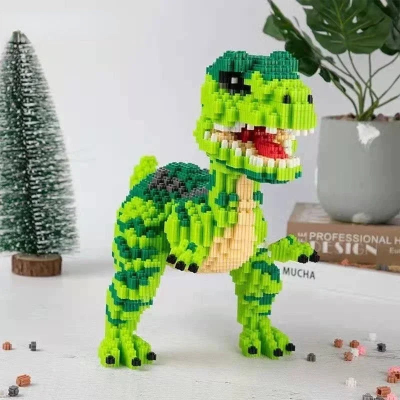 Dinosaur Building Block Toy – Giant T-Rex DIY Model for Kids & Adults