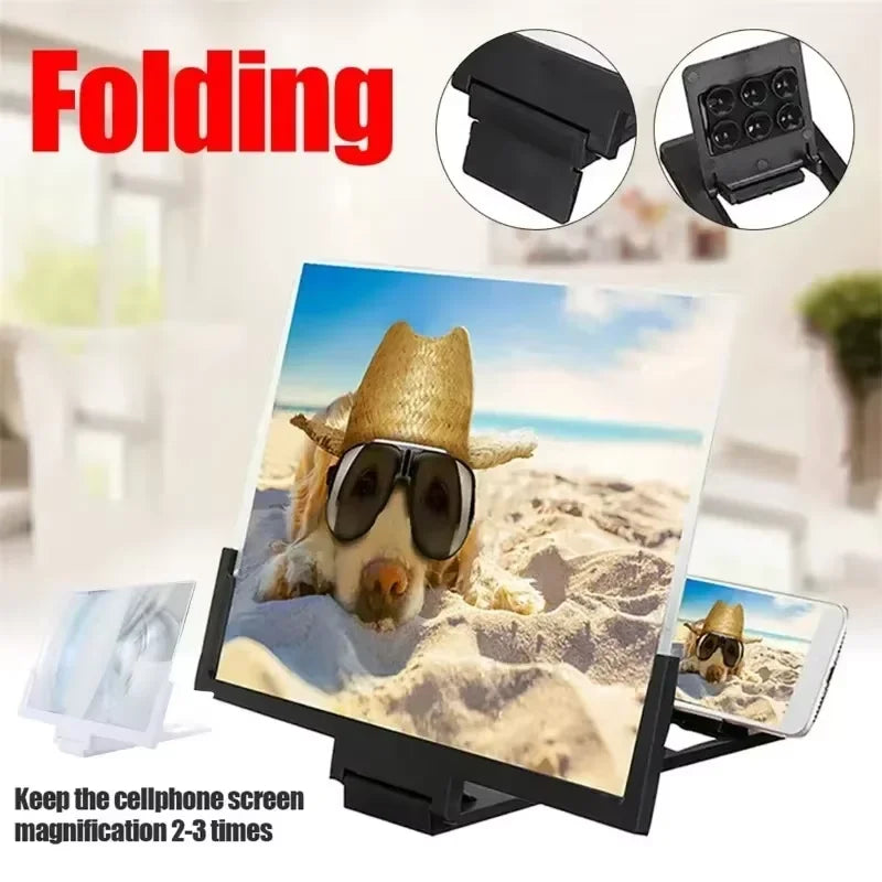 Foldable 14" 3D HD Phone Screen Amplifier Stand