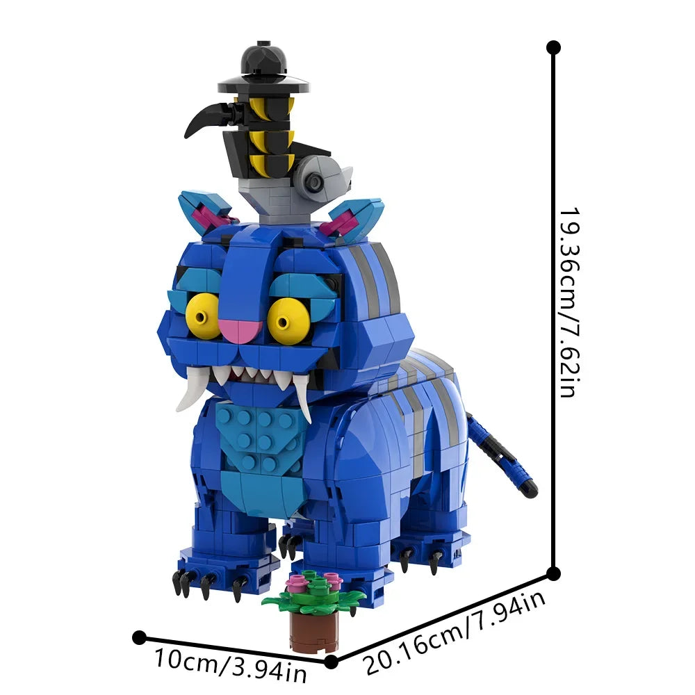 ChatGPT said:  K-Pop Demon Hunter Lion Crow Building Blocks Toy
