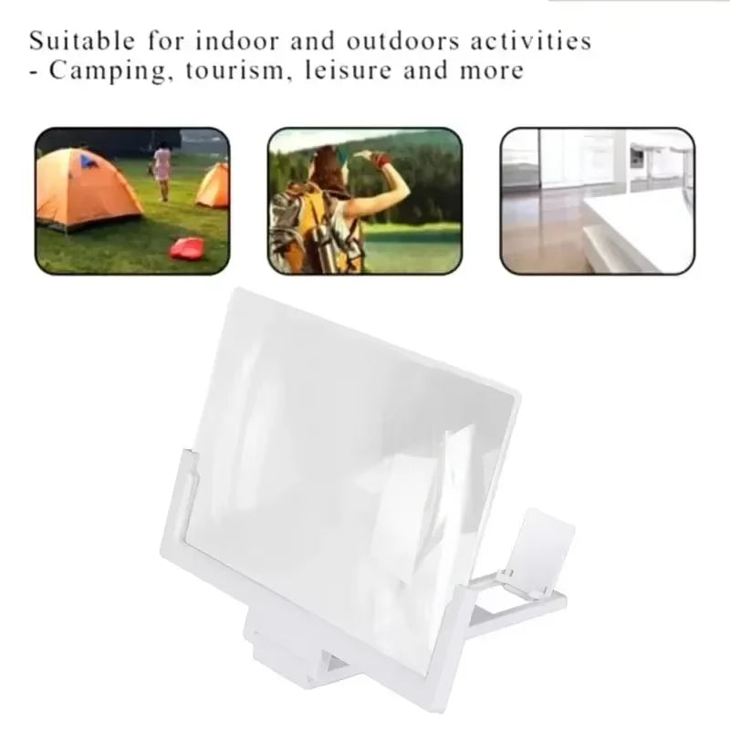 Foldable 14" 3D HD Phone Screen Amplifier Stand