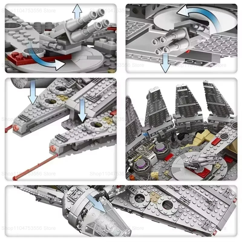 Spaceship Building Lego Blocks Model Set