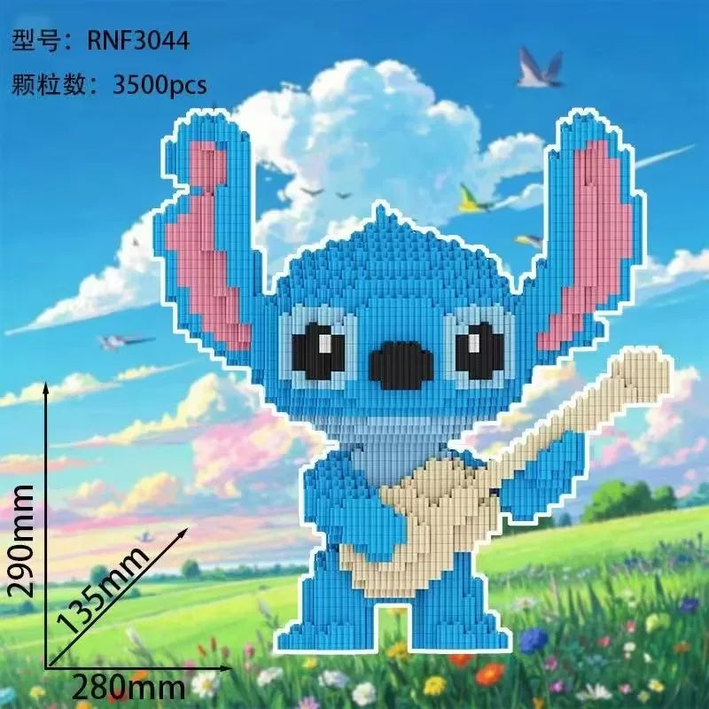 3000pcs Stitch Building Block Toy Set for Boys and Girls' Birthday Christmas Children's Adult Gift Toys Rapid Delivery