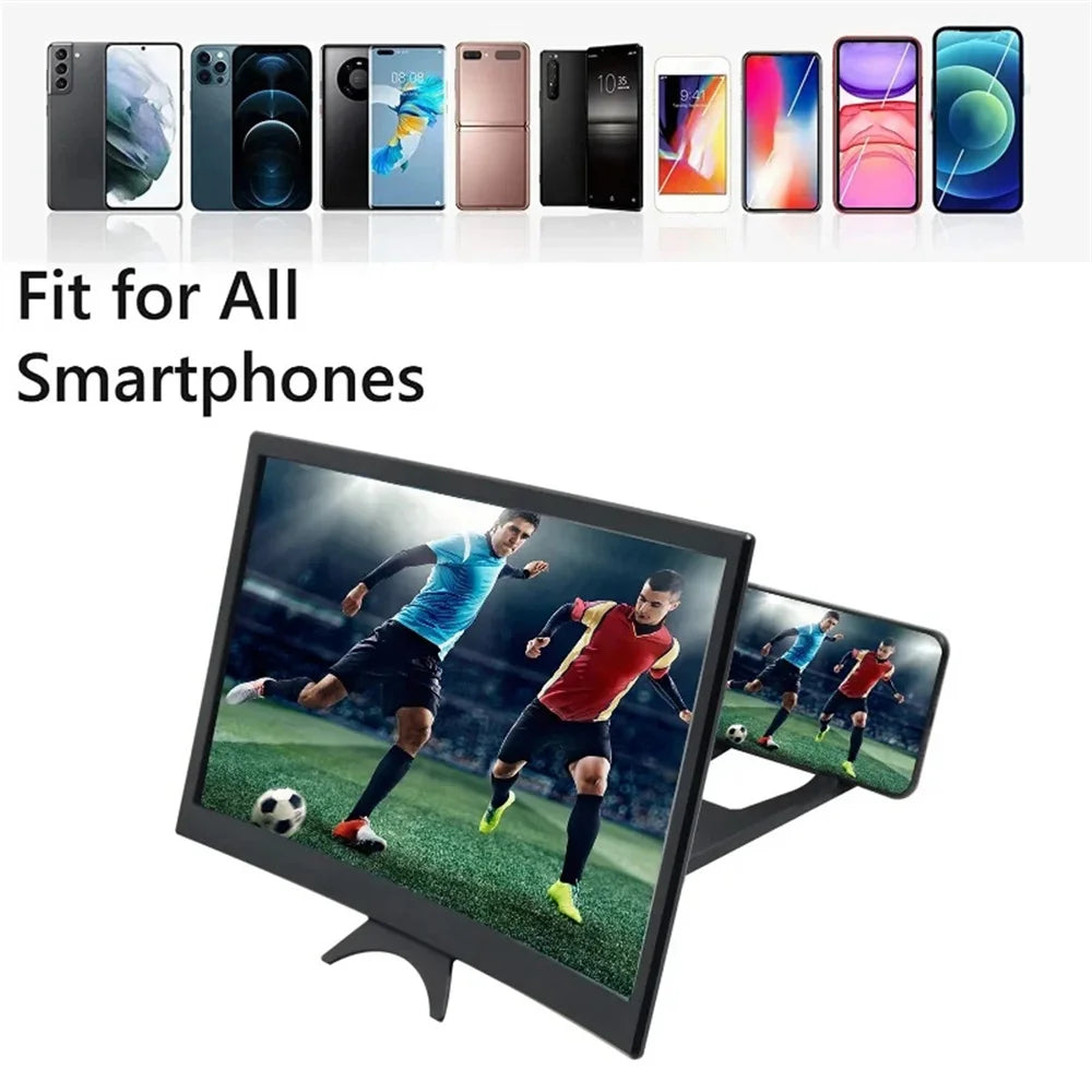 12" 3D Magnifying Glass Stand Phone Screen Amplifier