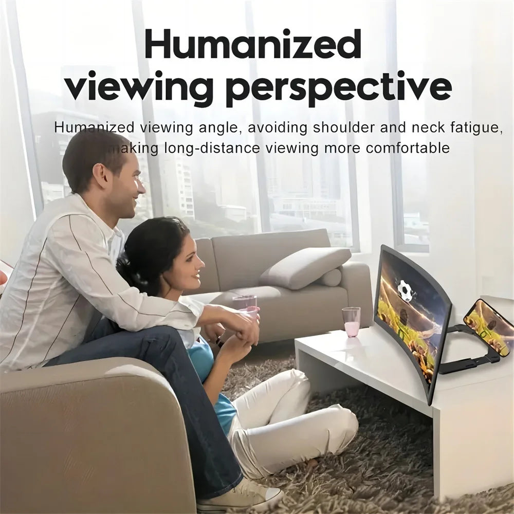 12" 3D Magnifying Glass Stand Phone Screen Amplifier