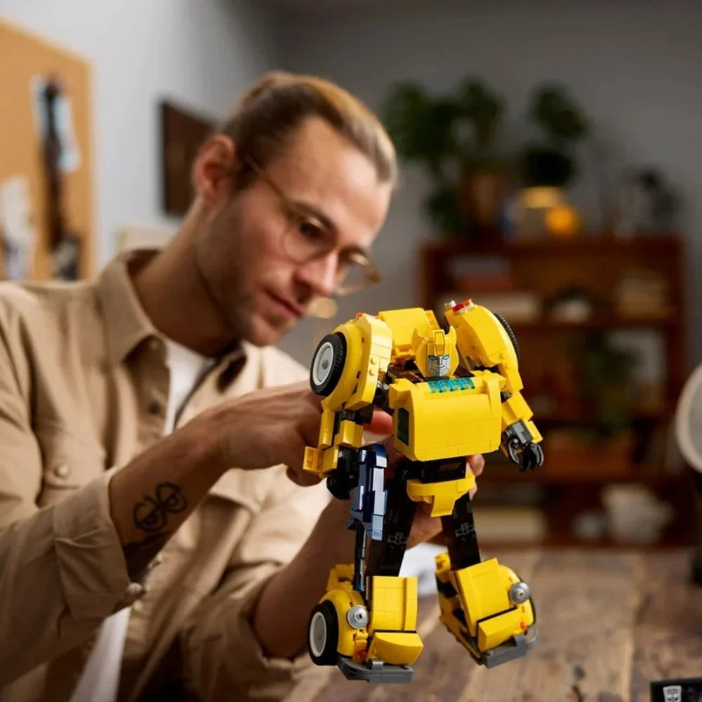 Yellow Robot Truck Car Toys Building Blocks Sets Compatible With Legoed Particles Suitable For Christmas Gifts 10338