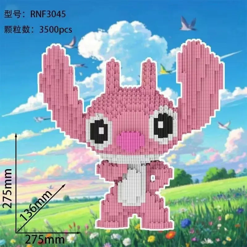 3000pcs Stitch Building Block Toy Set for Boys and Girls' Birthday Christmas Children's Adult Gift Toys Rapid Delivery